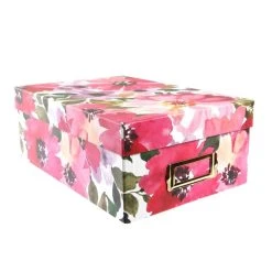 Hobbycraft Floral Leaves Storage Box 11cm X 20cm X 29cm
