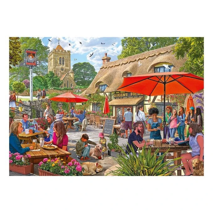 Falcon The Pub Garden Jigsaw Puzzle 1000 Pieces - Image 2