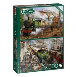 Falcon Mail By Rail Jigsaw Puzzle 500 Pieces 2 Pack