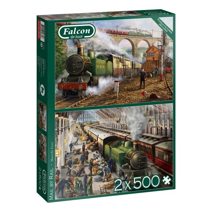 Falcon Mail By Rail Jigsaw Puzzle 500 Pieces 2 Pack