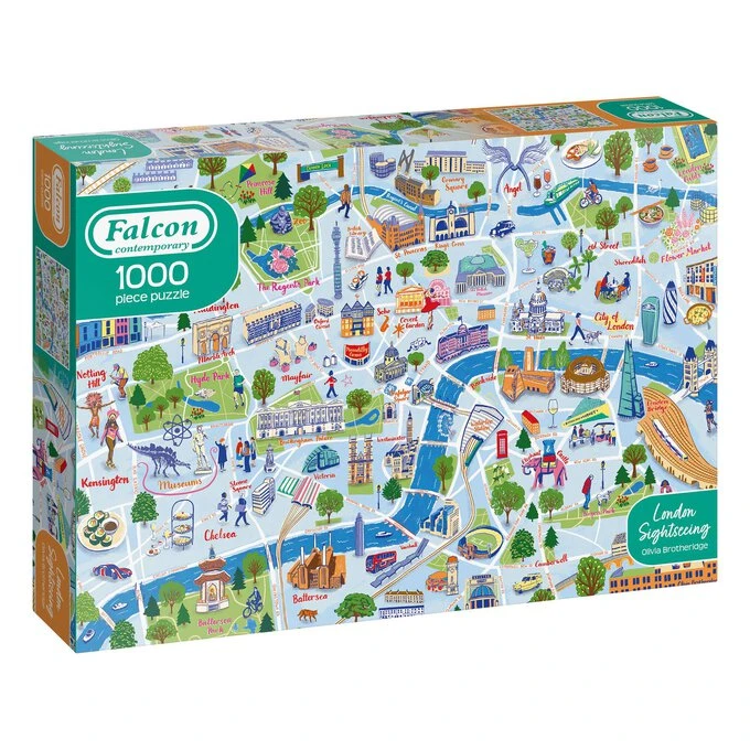 Falcon London Sightseeing Jigsaw Puzzle 1000 Pieces