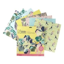 Papermania Natural History Museum Hot Tropics Paper Pad 12 X 12 Inches 50 Pack