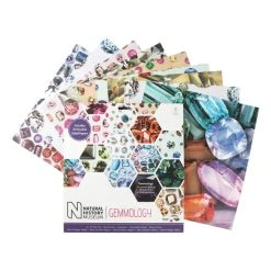Papermania Natural History Museum Gemmology Paper Pad 12 X 12 Inches 50 Pack