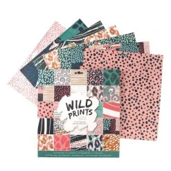 Papermania Wild Prints Paper Pad 12 X 12 Inches 50 Pack