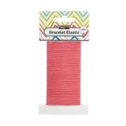 Hobbycraft Pink Bracelet Elastic 10m