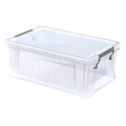 Whitefurze Allstore Clear Storage Box 10 Litres