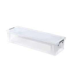 Whitefurze Allstore Clear Wrapping Paper Storage Box 27 Litres