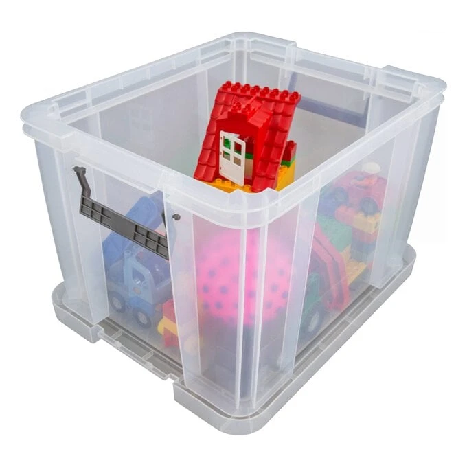 Whitefurze Allstore Clear Storage Box 36 Litres - Image 2