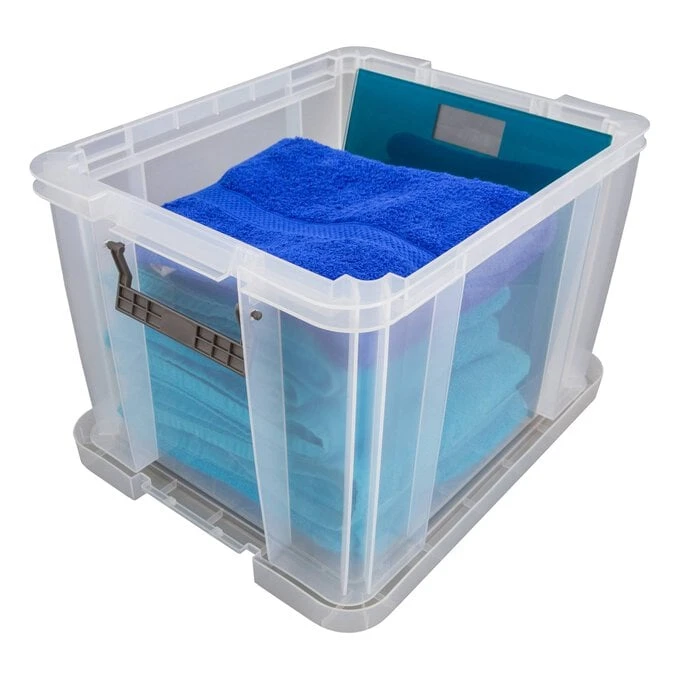 Whitefurze Allstore Clear Storage Box 36 Litres - Image 4