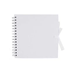Hobbycraft Spiral Bound White Scrapbook 12 X 12 Inches