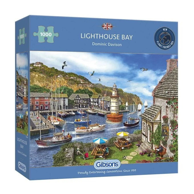 Gibsons Lighthouse Bay Jigsaw Puzzle 1000 Pieces