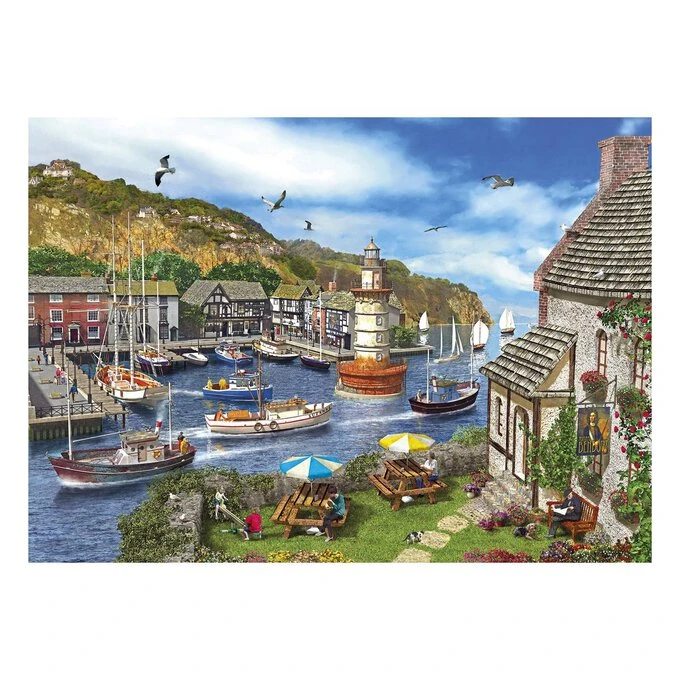 Gibsons Lighthouse Bay Jigsaw Puzzle 1000 Pieces - Image 2